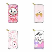 Disney Marie Cat Anime Figures Cartoon Product Cosplay Accessories Casual PU Wallet Purse Children Gifts Kids 2024 - buy cheap