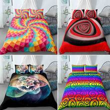 Colorful Whirlpool Modern Geometric Bedding Set Double King Queen Size Duvet Cover With Pillowcase 2/3pcs Bed Linen Bedclothes 2024 - buy cheap