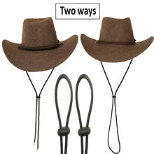 TWO Hat Chin Strap Cord / Mens Cowboy Hat Chinstrap & Toggle，Windproof - No Hat 2024 - buy cheap