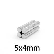 50-800 pcs 5X4mm Permanent NdFeB Strong Powerful Magnet N35 Round Magnets 5mmx4mm Neodymium Magnet Dia 5*4mm 2024 - buy cheap