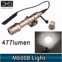 Lanterna tática para airsoft, luz de surefire m600, lâmpada de caça 470 lúmen, m600b, lanterna para airsoft m600, arma olheiro, luz 2024 - compre barato