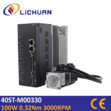 Серводвигатель Lichuan 100W 40ST-M0330 0.1kw серводвигатель с серводвигателем 100 Вт 3000 об/мин Мотор AC220v 0.32Nm 100 Вт Серводвигатель комплект 2024 - купить недорого