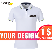 Ladies Cotton Short Sleeve Polo Shirt Custom Solid Color Lapel Collar Casual Top Printable Logo Fashion Workwear GNEP2020 New 2024 - buy cheap