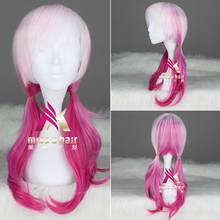 Quente anime japonês culpado coroa (gc) yuzuriha inori cosplay peruca halloween, festa, palco, jogar rosa rosa longo cabelo de alta qualidade 2024 - compre barato