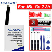 Hsabat 900mah mlp284154 bateria para jbl go 2 2h go2 2h ir 2-2h g02 1icp3/41/54 2024 - compre barato