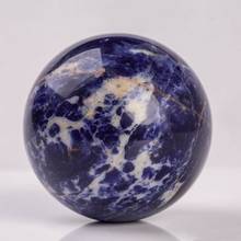 Natural Blue Sodalite Quartz Crystal Sphere Healing Ball Chakra+base 2024 - buy cheap