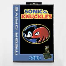 Sega MD games card - Sonic & Knuckles with box for Sega MegaDrive Video Game Console 16 bit MD card 2024 - buy cheap