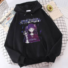 Goth Anime Hoodie Aesthetic Women Sweatshirt Punk Grunge Streetwear Ladies Gothic Top Manga Harajuku Clothes Y2k Female 90s 2024 - buy cheap