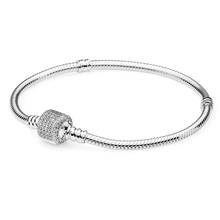 High quality Silver-plated Snake Chain Charm Bracelet Fit Original Men and women Beads Fine Bracelet Jewelry Gifts 2024 - buy cheap