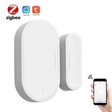 Door Sensor Zigbee Door Window Sensor Open Entry Smart Security Alarms Compatible with Alexa Google Requre Gateway 2024 - buy cheap