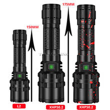 Drop Shipping xhp50.2 most powerful flashlight 5 Modes usb Zoom led torch L2 xhp50 18650 or 26650 battery Best Camping, Outdoor 2024 - buy cheap