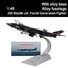 Avión de combate de 4. ª generación de aleación, modelo de avión de simulación estática, juguetes estáticos para adultos, 1:48, J20, souvenirL 2024 - compra barato