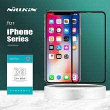 Nillkin para iphone 11 11 pro max x xr xs max vidro xd cp + max 3d vidro temperado protetor de tela de segurança para iphone 8 7 mais filme 2024 - compre barato
