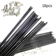 HOT SALES!!! 18Pcs 251mm-269mm Mountain Bicycle Steel Spokes Bike Wheel Accessories with Caps 2024 - buy cheap