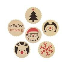 120PCS/Lot NEW Vintage Christmas Theme Sealing sticker DIY Gifts posted/Baking Decoration label/ Multifunction round 3cm 2024 - buy cheap