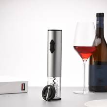 Abridor automático de garrafas de vinho, saca-rolhas elétrico com luz led, cortador de folha de lata, vinho tinto, retém a frescor, ferramenta 2024 - compre barato