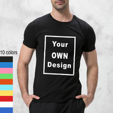 Ваш собственный дизайн фирменный логотип/изображение на заказ Мужская и женская хлопковая футболка DIY Повседневная футболка с коротким рукавом футболки 10 цветов 2024 - купить недорого