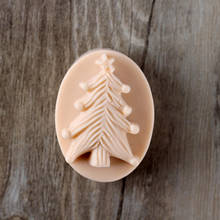 Nicole-Molde de silicona para jabón, hecho a mano, con forma de árbol de Navidad 2024 - compra barato