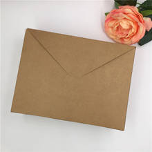 30pcs/Lot Envelope Shaped Kraft Paper Boxes For Valentine's Day Red Rose Flower Gifts Packaging Container Storage Big Size Boxes 2024 - buy cheap