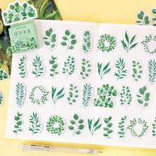 Vintage plants Washi stickers ferns green leaf Decorative DIY Sticker Scrapbooking Label Diary Stickers 2024 - buy cheap