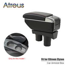 For Citroen C Elysee Peugeot 301 12-16 armrest box USB Charging interface heighten central Store content box cup holder ashtray 2024 - buy cheap