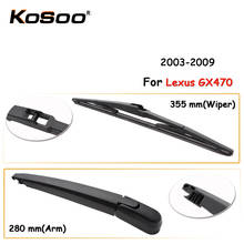 KOSOO-escobilla de limpiaparabrisas trasera para coche Lexus GX470,355mm, 2003-2009, brazo de escobillas de limpiaparabrisas para ventana trasera, accesorios para coche 2024 - compra barato