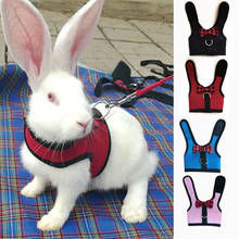 Pet Mesh Soft Harness With Leash Small Animal Vest Lead for Hamster Rabbit Bunny Small animal pet accessories Belt lead set 2024 - buy cheap