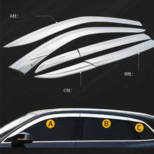 6 шт. автомобильный козырек для окна новый AUDI Q5 Q5L гальванические декоративные аксессуары боковой водостойкий дождевой отделки комплект кузова 2019-2021 2024 - купить недорого
