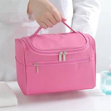 Bolsa de cosméticos multifuncional de alta qualidade, à prova d'água, portátil, bolsa de armazenamento de cosméticos de viagem, com gancho, bolsa lavável f497 2024 - compre barato