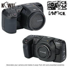 Película protetora para câmera, adesivo de fibra de carbono anti-arranhão para câmera de bolso blackmagic design 4k 6k (bmpcc 4k 6k) 3m 2024 - compre barato