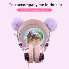 3.5mm Jack Cute Kids Wired Headphone With Microphone Girls Music Stereo Earphone For Xiaomi Huawei Mobile Phone Computer 2024 - buy cheap