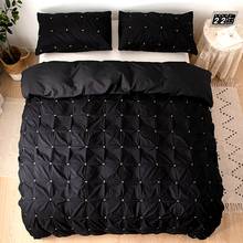 Luxury Simple Black White Bed Set Bedding Sets Duvet Cover Set Pillowcase No Sheet Home Texile Single Double Queen King #/ 2024 - buy cheap