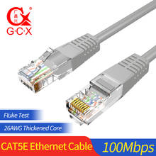 Gcx cabo de rede rj45 utp de alta velocidade, cabo de rede de 100mbps utp cat5e, gcx 5 5e 10m 20 m cabo lan ethernet gato 5 2024 - compre barato