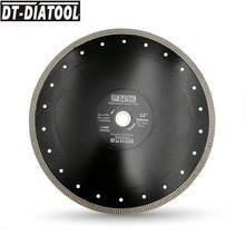 DT-DIATOOL-hoja de sierra de diamante prensada en caliente, disco de corte Turbo de alta calidad X malla, 300mm/12 pulgadas, 1 ud. 2024 - compra barato
