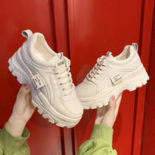 Summer 2021 Women's All-match Platform White Sneakers Fashion Ladies Platform Shoes Lace-up Vulcanized Shoes Tenis Feminino 2024 - buy cheap