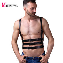 Men Body Harness Belt Punk Sexy Shoulder Strap Waist Belt Gay Bdsm Harness Lingerie Cage Chest Harness Bondage Erotic Club Wear 2024 - buy cheap