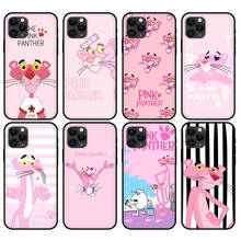 Black tpu case for iphone 5 5s se 2020 6 6s 7 8 plus x 10 XR XS 11 12 mini pro MAX back cover Cute cartoon Pink Panther 2024 - buy cheap