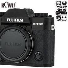 Kiwi capa protetora de câmera fotográfica, protetor de pele antirrisco para fujifilm fuji xt30 filme antiderrapante adesivo de 3m sombra preta 2024 - compre barato