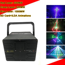 Luz laser de animação dmx 2000mw 2w, luz com cartão sd, luz de palco, laser de discoteca, luz de clube, festa, laser, efeitos de shows 2024 - compre barato