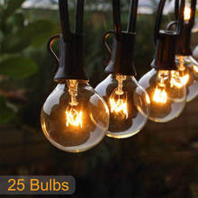 25 led wedding string fairy light Christmas LED Globe Festoon bulb led fairy string light outdoor party garden garland 2024 - buy cheap