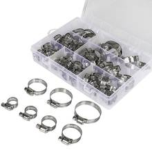 Steel Single Ear Hose Clamp, 80Pcs 6-23.6mm Crimp Hose Clamp Assortment Kit Ear Stepless Cinch Rings Crimp Pinch Fit 2024 - buy cheap