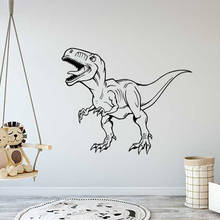 Funny Dinosaur Vinyl Wall Sticker Home Decor Stikers For Kids Rooms Decoration Wall Art MURAL Drop Shipping 2024 - buy cheap