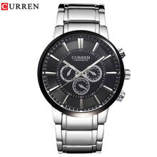HOT CURREN Watches Men Analog Quartz Clock Fashion Stainless Steel Top Brand Business Wristwatch for Male Relogio Masculino Hour 2024 - buy cheap