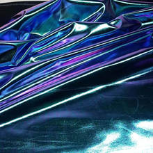 150cm * 50cm tecido laser stretch elastano brilhante roupa de banho traje de banho decoração de performance em palco tecido de vestuário 2024 - compre barato