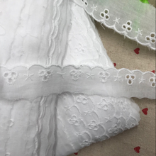 5 Meter Hollow 100% Cotton Lace Cloth Ribbons  Embroidered Pure White Cotton Lace Fabric Trimming DIY Craft Handmade Accessories 2024 - buy cheap