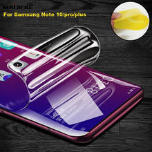 Película de hidrogel suave de cubierta completa 3D HD para Samsung Galaxy Note 10 plus Note 10 pro, Protector de pantalla Nano recubierto de TPU, no de vidrio 2024 - compra barato