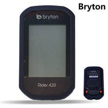 Sunili велосипедный гелевый кожаный чехол и защитный чехол для экрана для Bryton Rider 420, качественный чехол для компьютера с GPS для Bryton R420 420 2024 - купить недорого