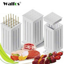 Walfos Barbecue Skewer BBQ Grill Accessories Tools Brochettes BBQ Meat Skewer Machine Kebab Maker  Set 2024 - buy cheap