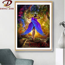 DIY Abstract 5D Diamond Painting Fantasy Angel Wings Girl Home Decor Gift Cross Stitch Embroidery Full Square Round Drill Mosaic 2024 - buy cheap