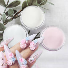 Polvo acrílico para extensión de uñas, suministros para decoración de uñas profesionales, color blanco y rosa claro, 15g 2024 - compra barato